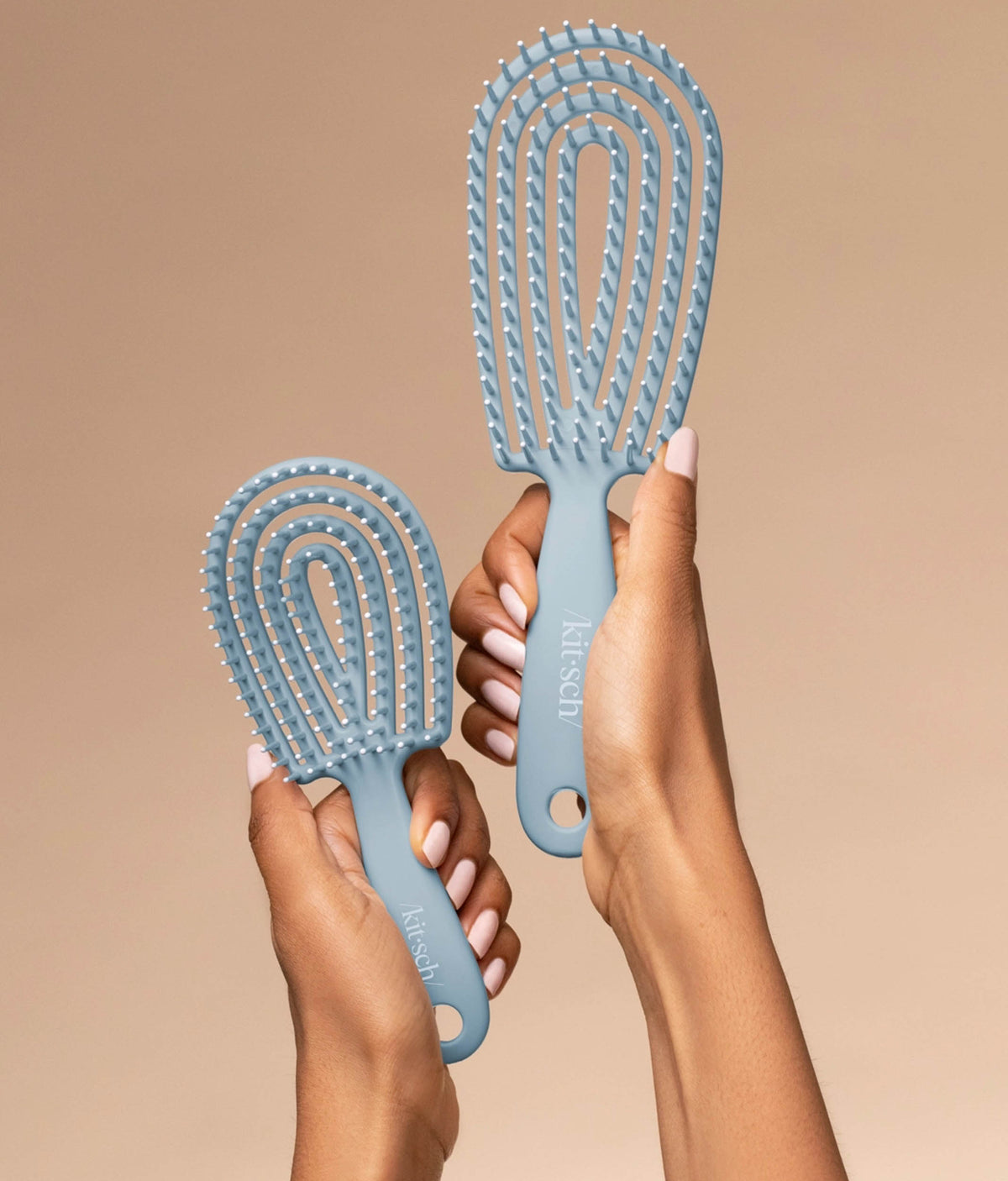 Mini Haze Blue Detangling Flexi Brush