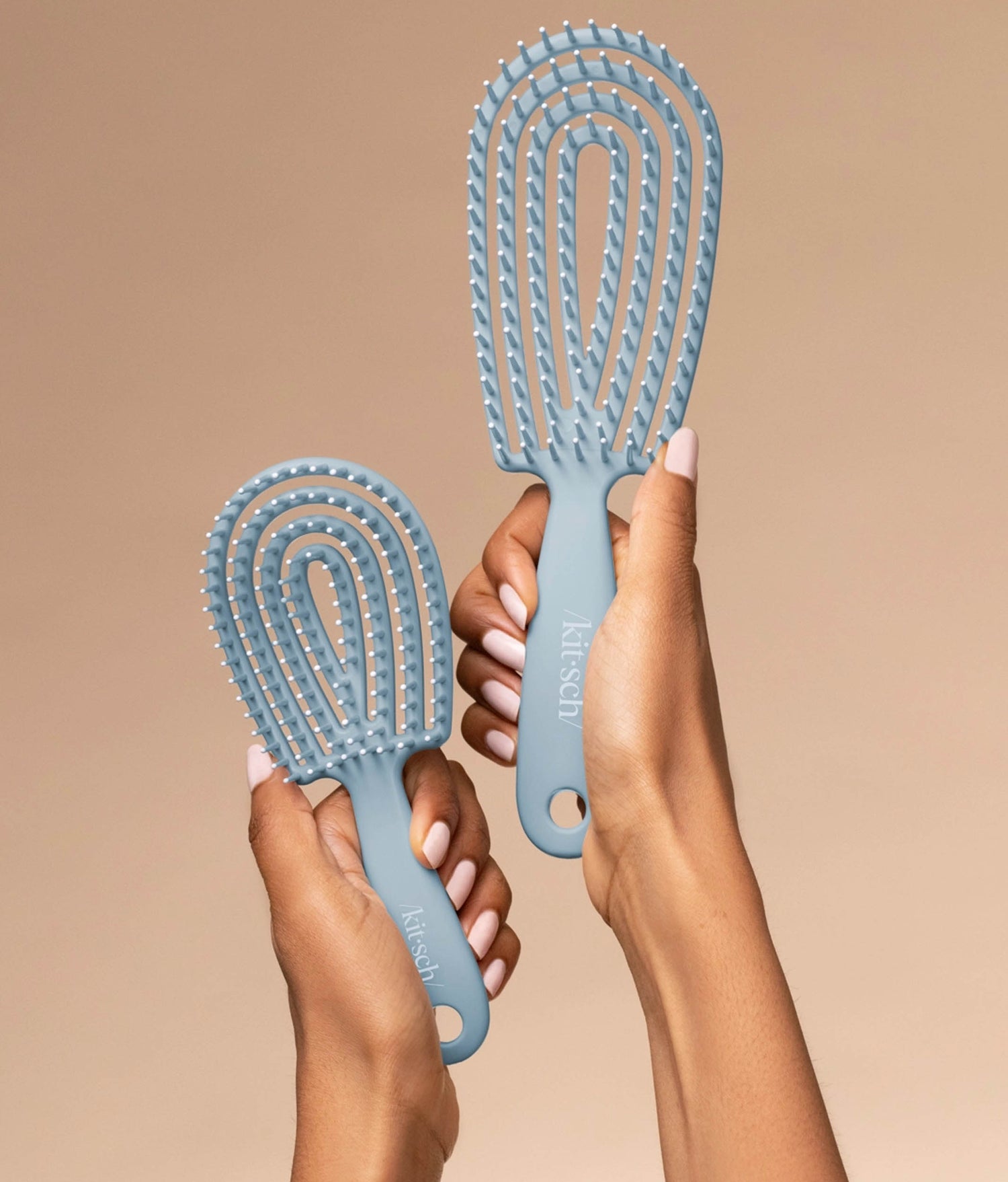 Mini Haze Blue Detangling Flexi Brush