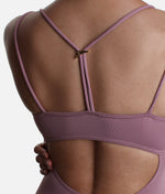 YOHANA Camisole V-Neck Leotard, Open Back Ballet Leotard | BY73 