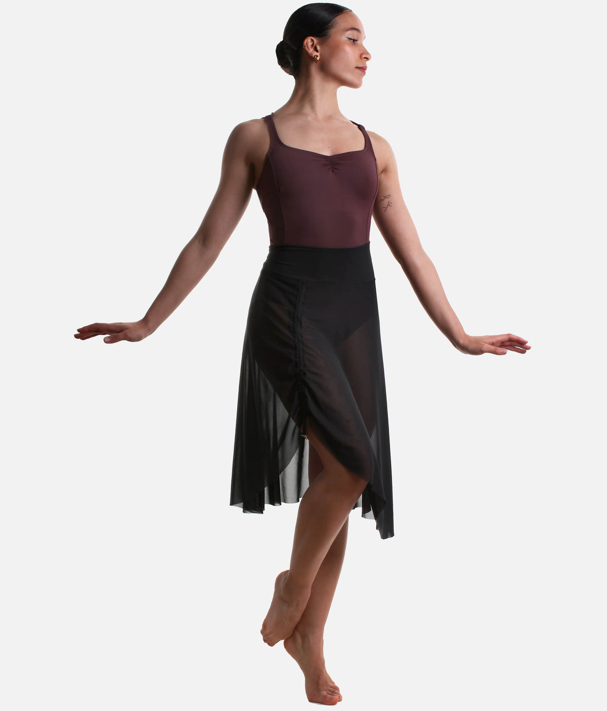 ALICIA Mesh Pull-On Ballet Skirt, Women’s Dance Skirt | BY75 