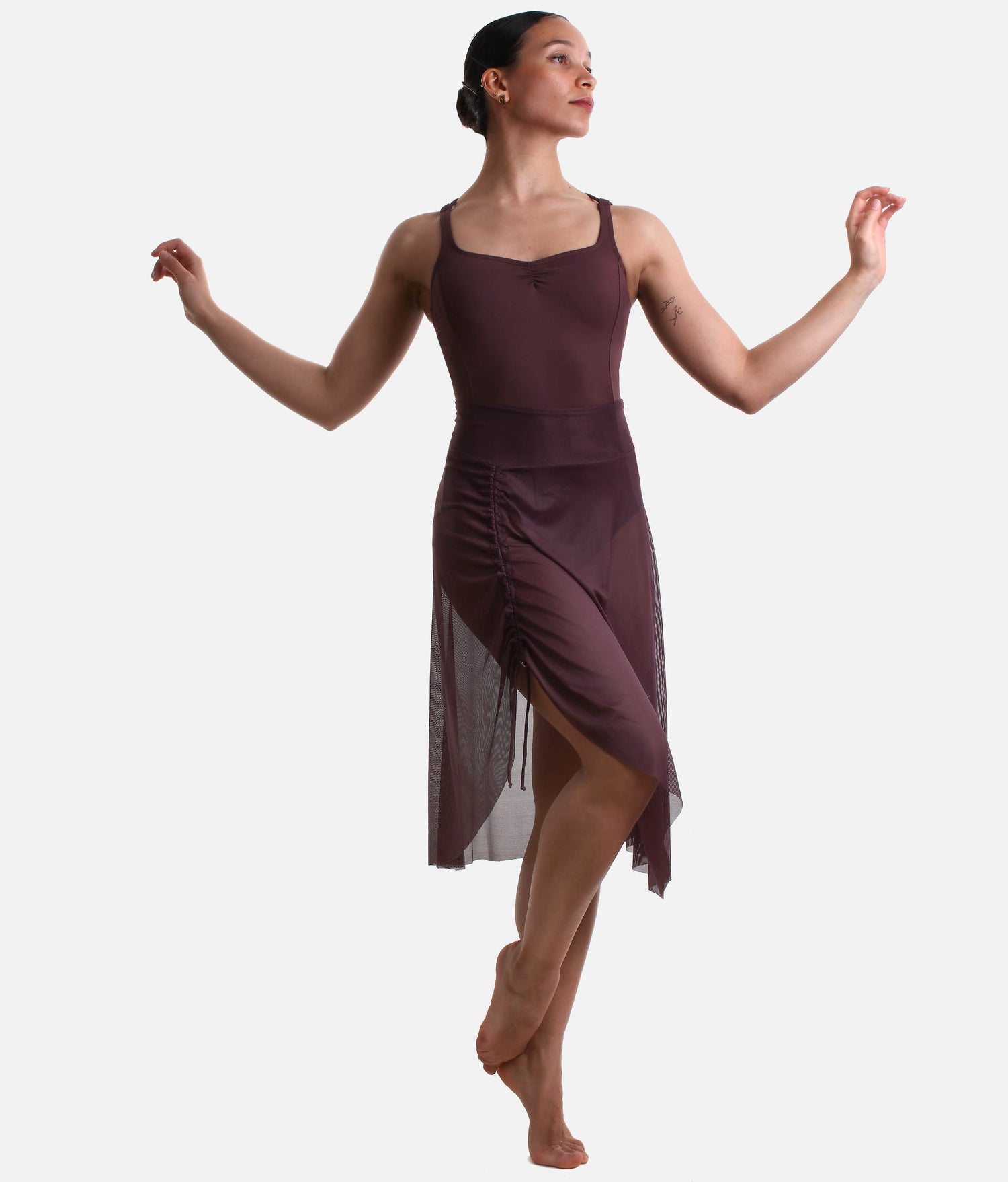 ALICIA Mesh Pull-On Ballet Skirt, Women’s Dance Skirt | BY75 