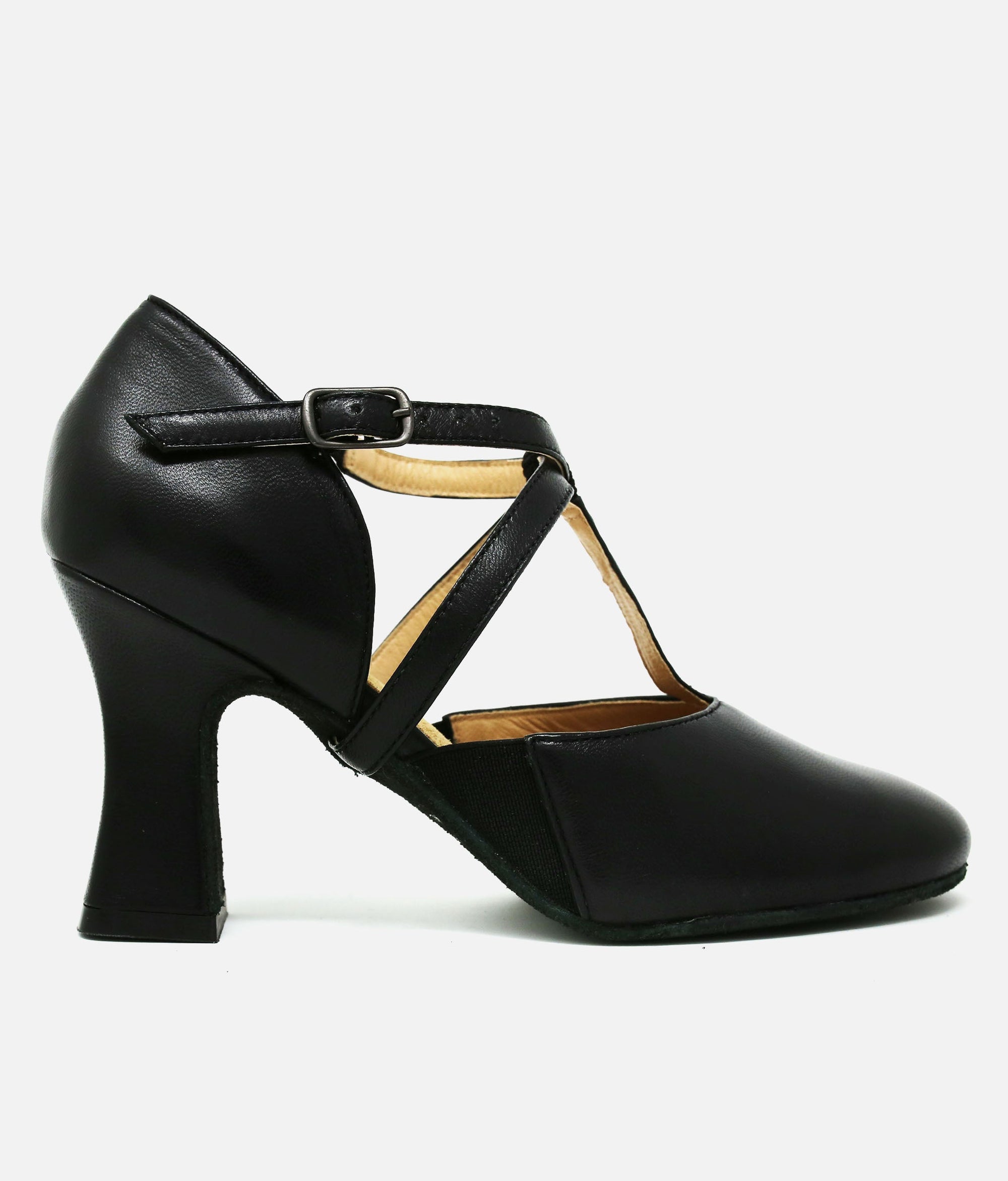 Broadway/Cabaret T-strap Shoe - SD 153 #black_1-UK