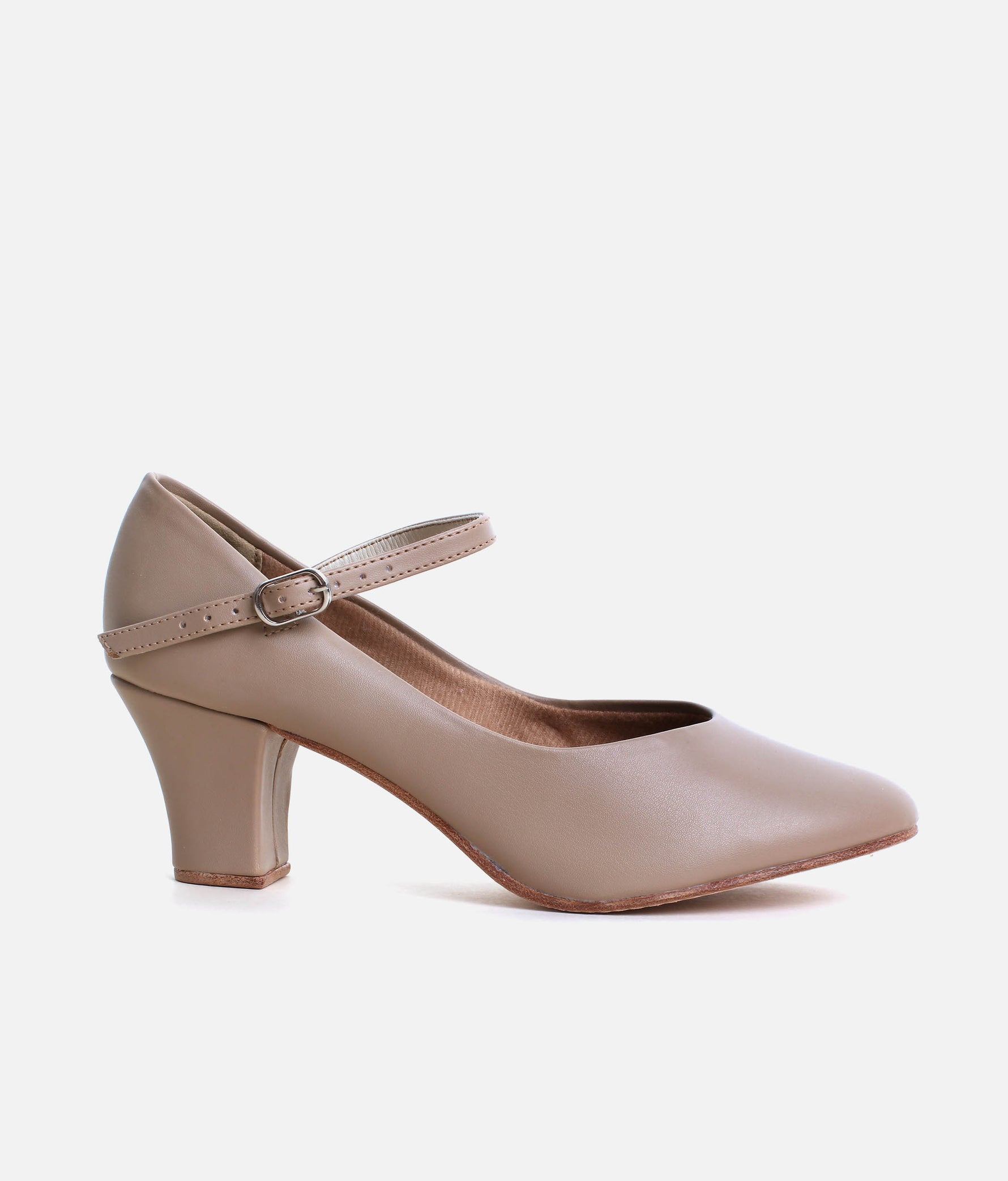 Professional 2” Character Dance Shoes, Comfortable Stage & Dance Footwear - CH52 #tan_1-UK