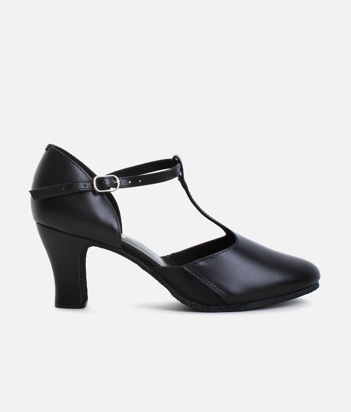T-Strap Character Shoes, 2.5" Heel, Suede Sole & Cushioned Suppor - CH57 