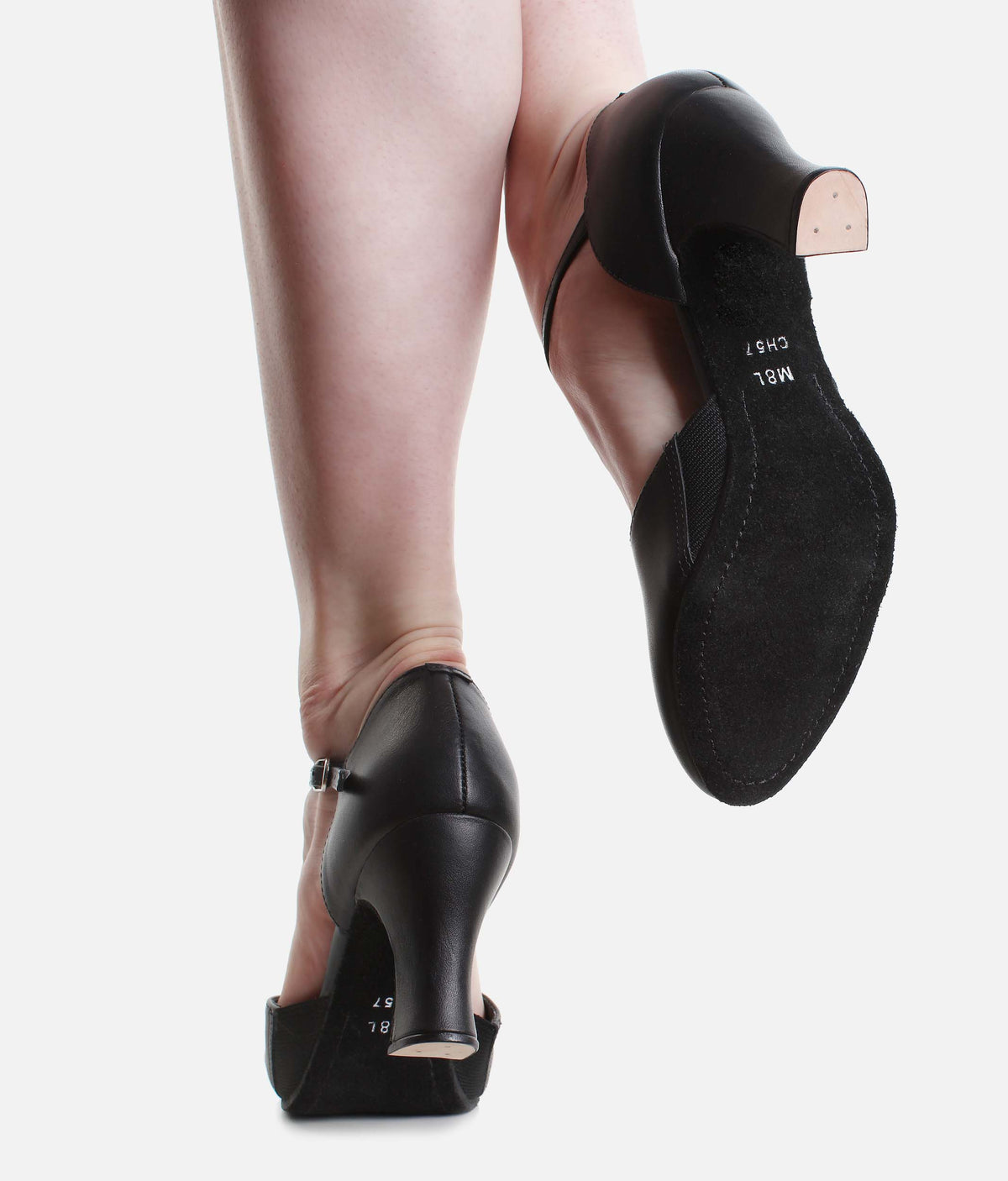 T-Strap Character Shoes, 2.5" Heel, Suede Sole & Cushioned Suppor - CH57 