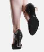 T-Strap Character Shoes, 2.5" Heel, Suede Sole & Cushioned Suppor - CH57 
