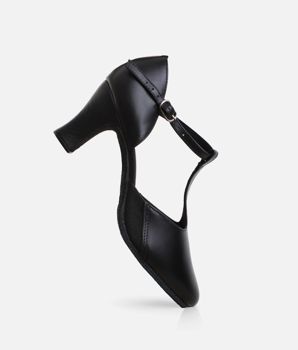 T-Strap Character Shoes, 2.5" Heel, Suede Sole & Cushioned Suppor - CH57 