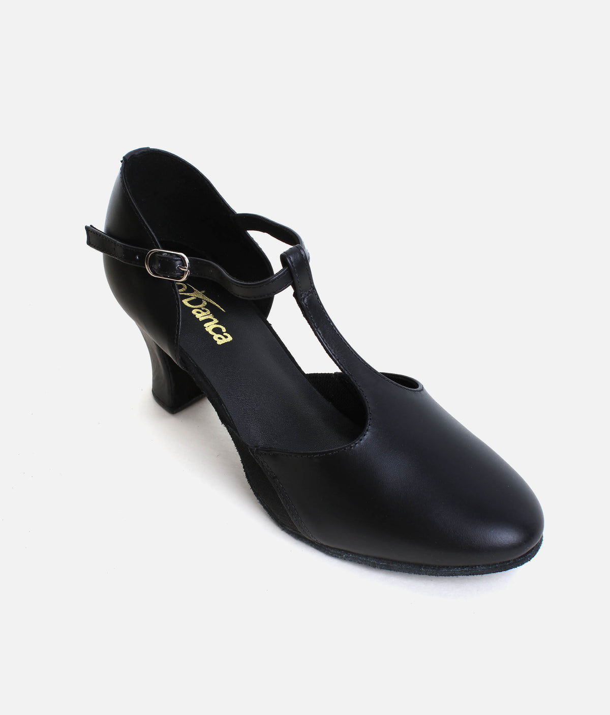 T-Strap Character Shoes, 2.5" Heel, Suede Sole & Cushioned Suppor - CH57 