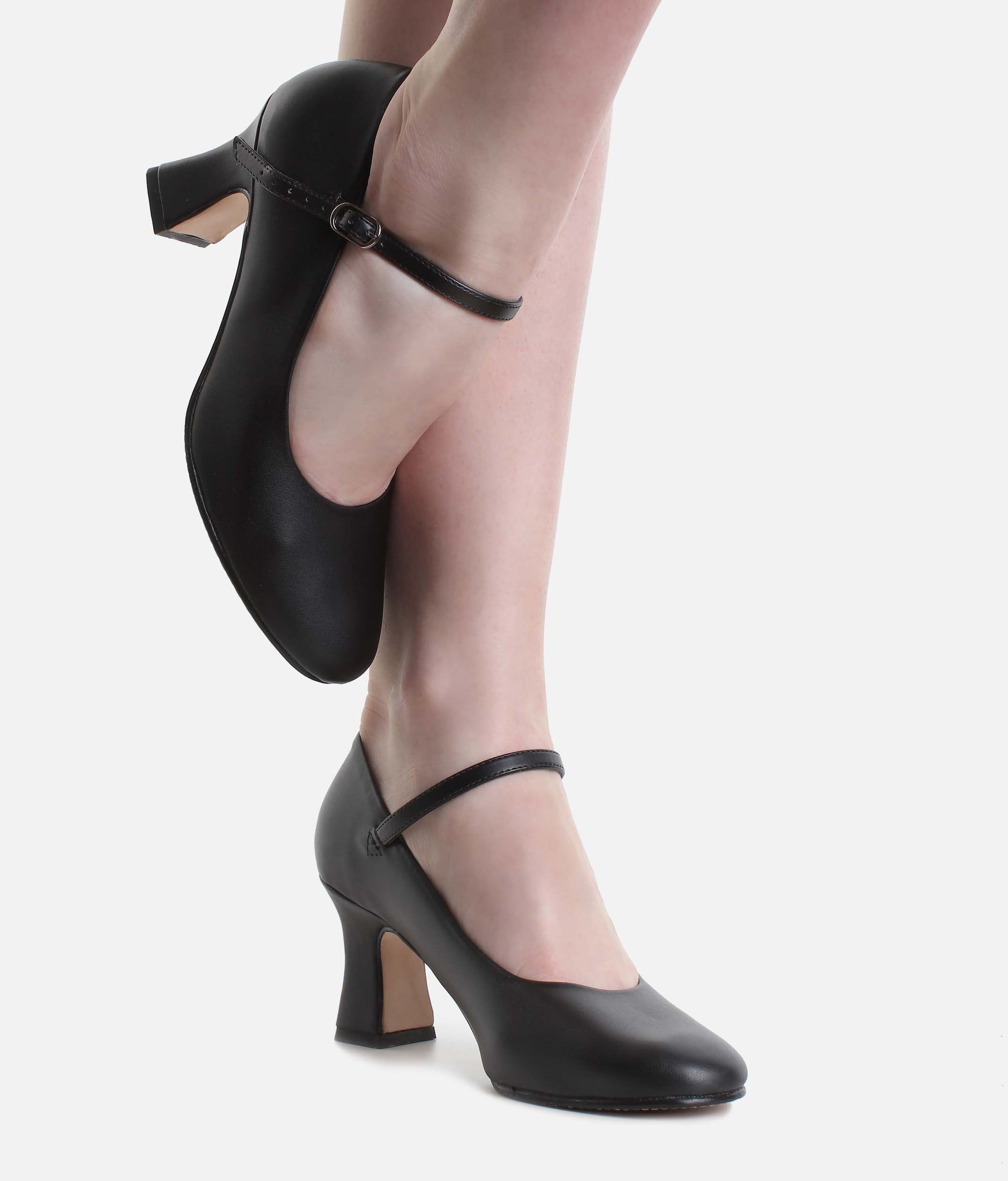 Shaped Heel Character Shoe - CH 62 #black_1-UK