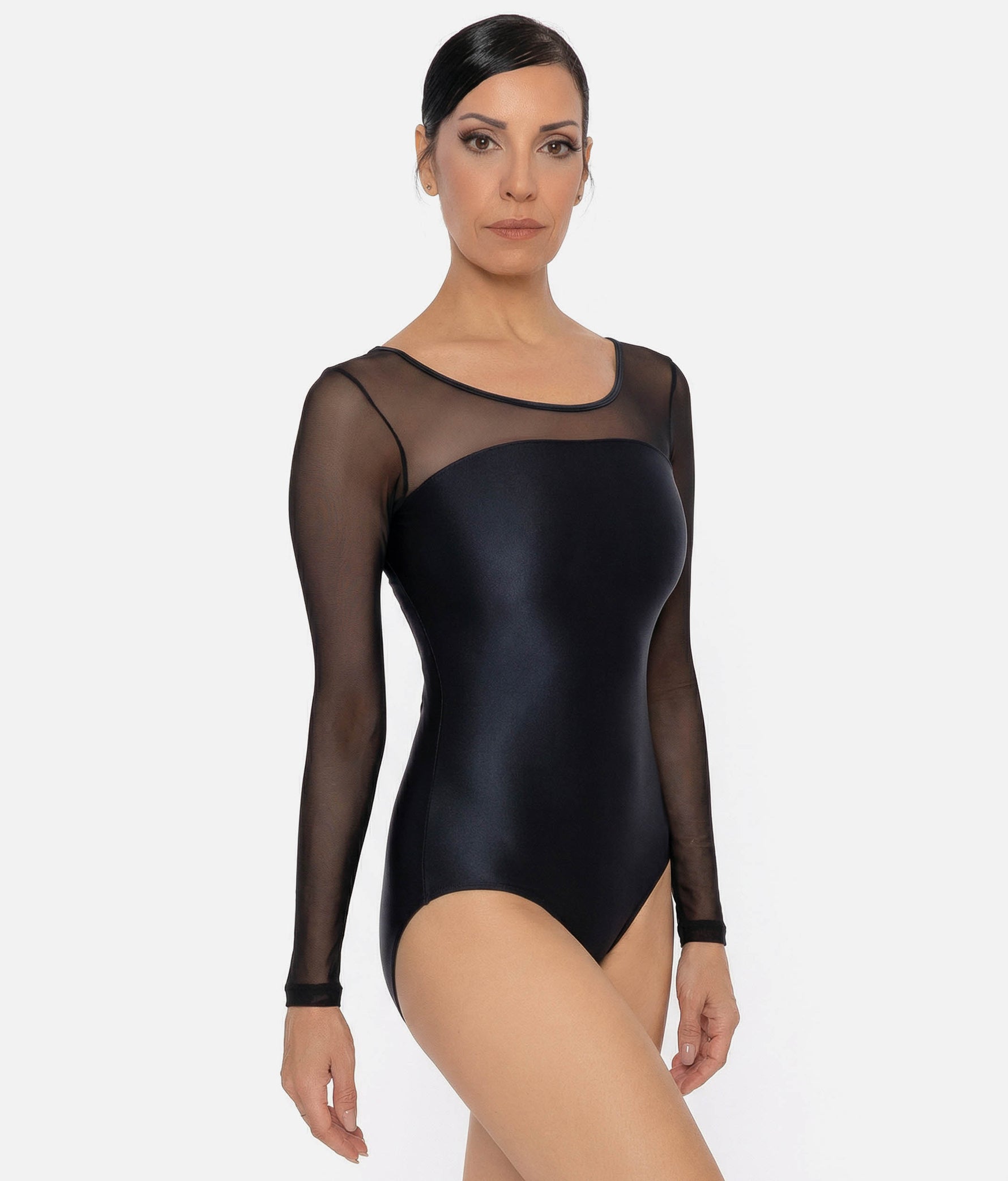 Long Sleeve Mesh Leotard - CM52