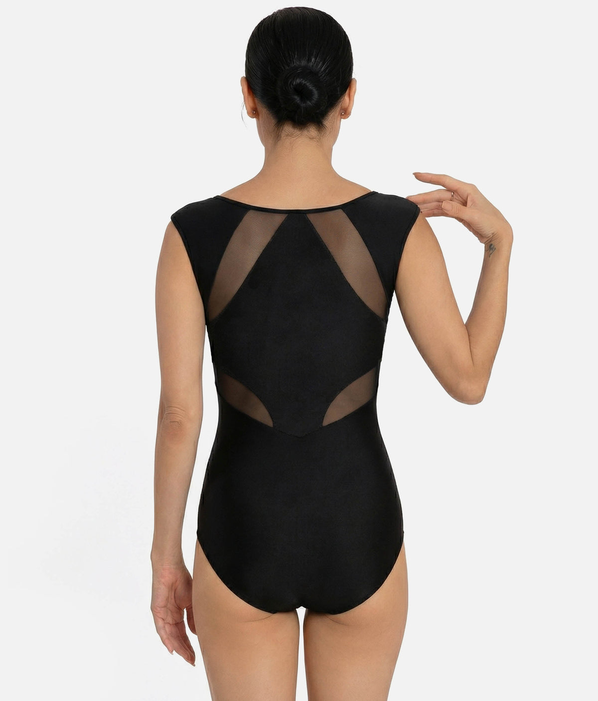 Cap Sleeve Leotard, Mesh Back - CM62