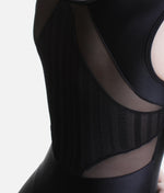 Cap Sleeve Leotard, Mesh Back - CM62