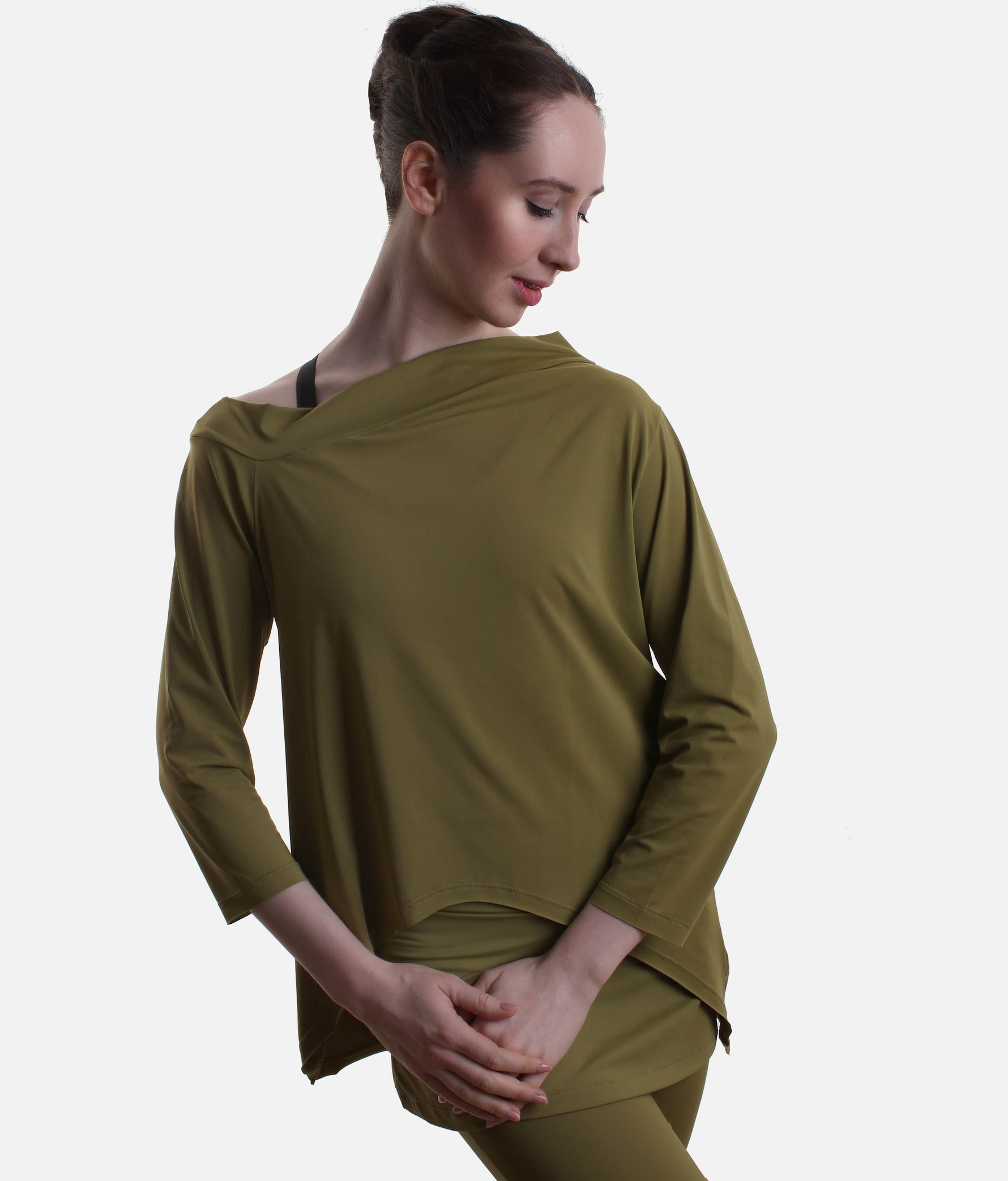 Long Sleeve Practice Top - CM64 #forest_P