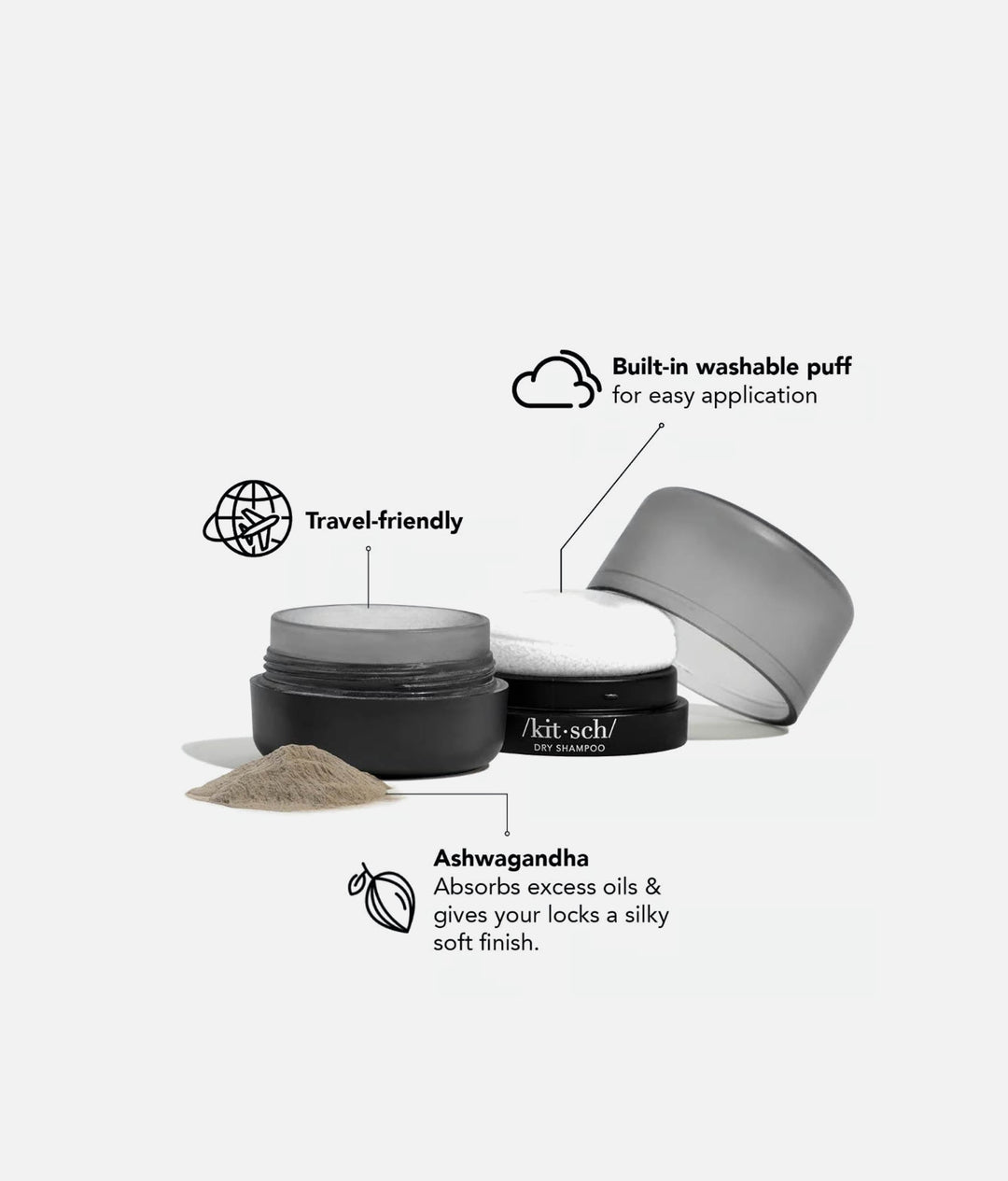 Volumizing Rice Protein Dry Shampoo - Dark Tinted