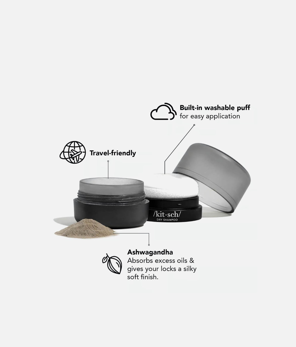 Volumizing Rice Protein Dry Shampoo - Dark Tinted