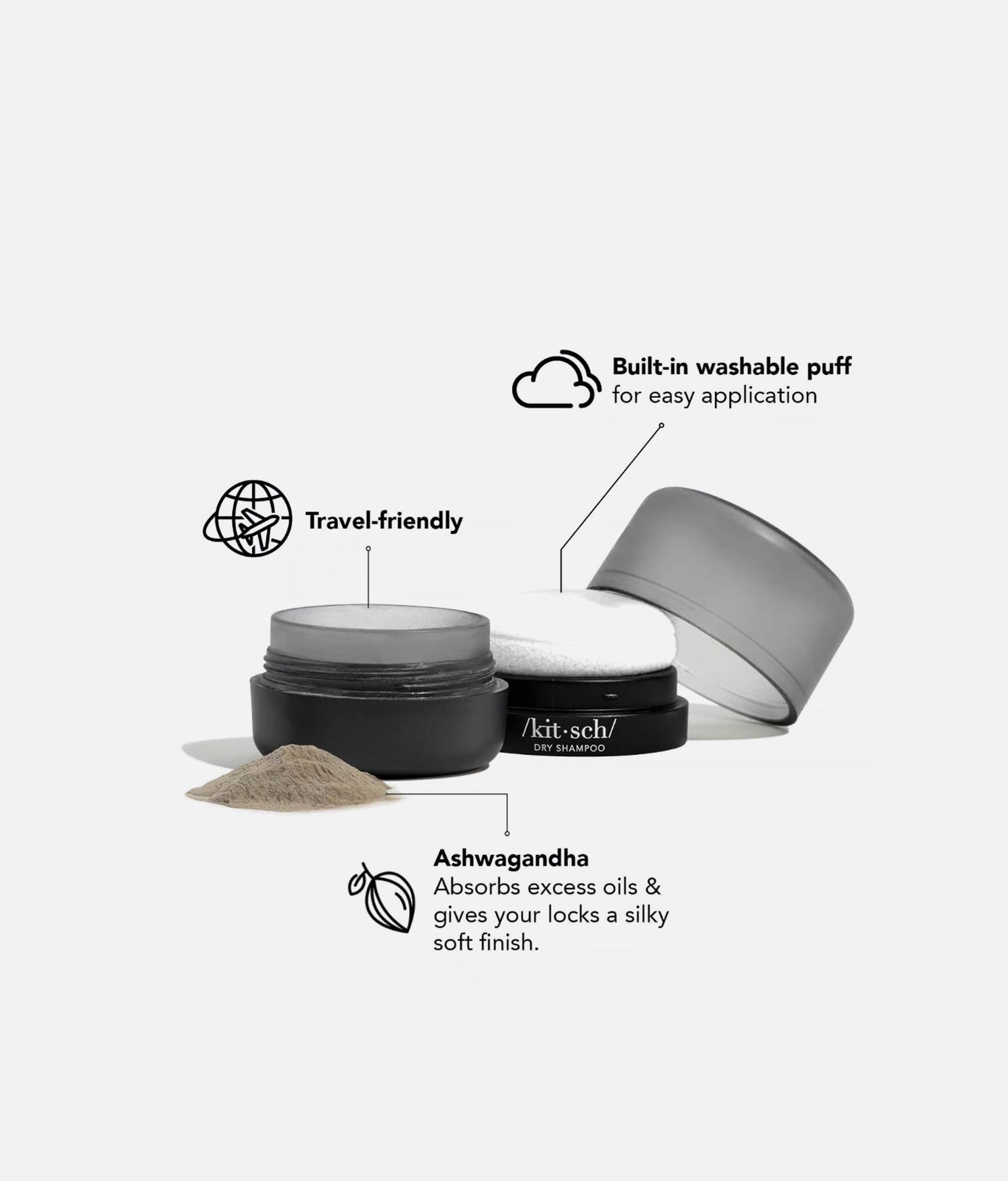 Volumizing Rice Protein Dry Shampoo - Dark Tinted