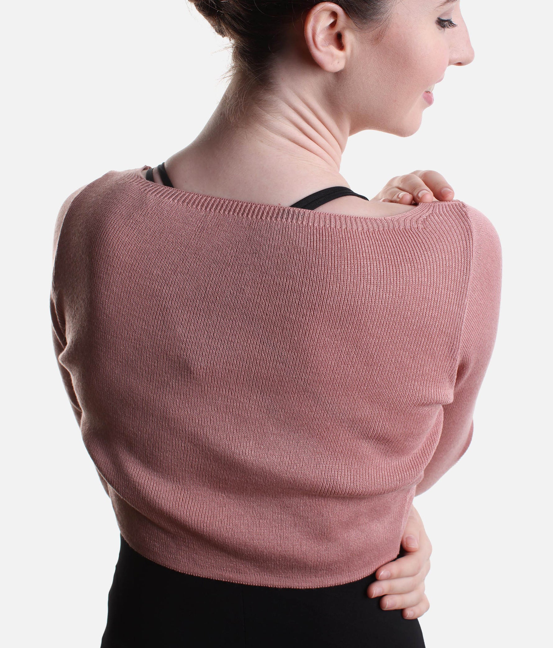 Cropped Warm-Up Top, Soft Knit Essential for Dancers - E11200 