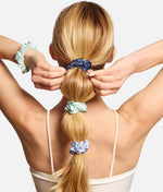 Petite SATIN SCRUNCHIES, 5pc Gentle, Stylish & Crease-Free Ties 