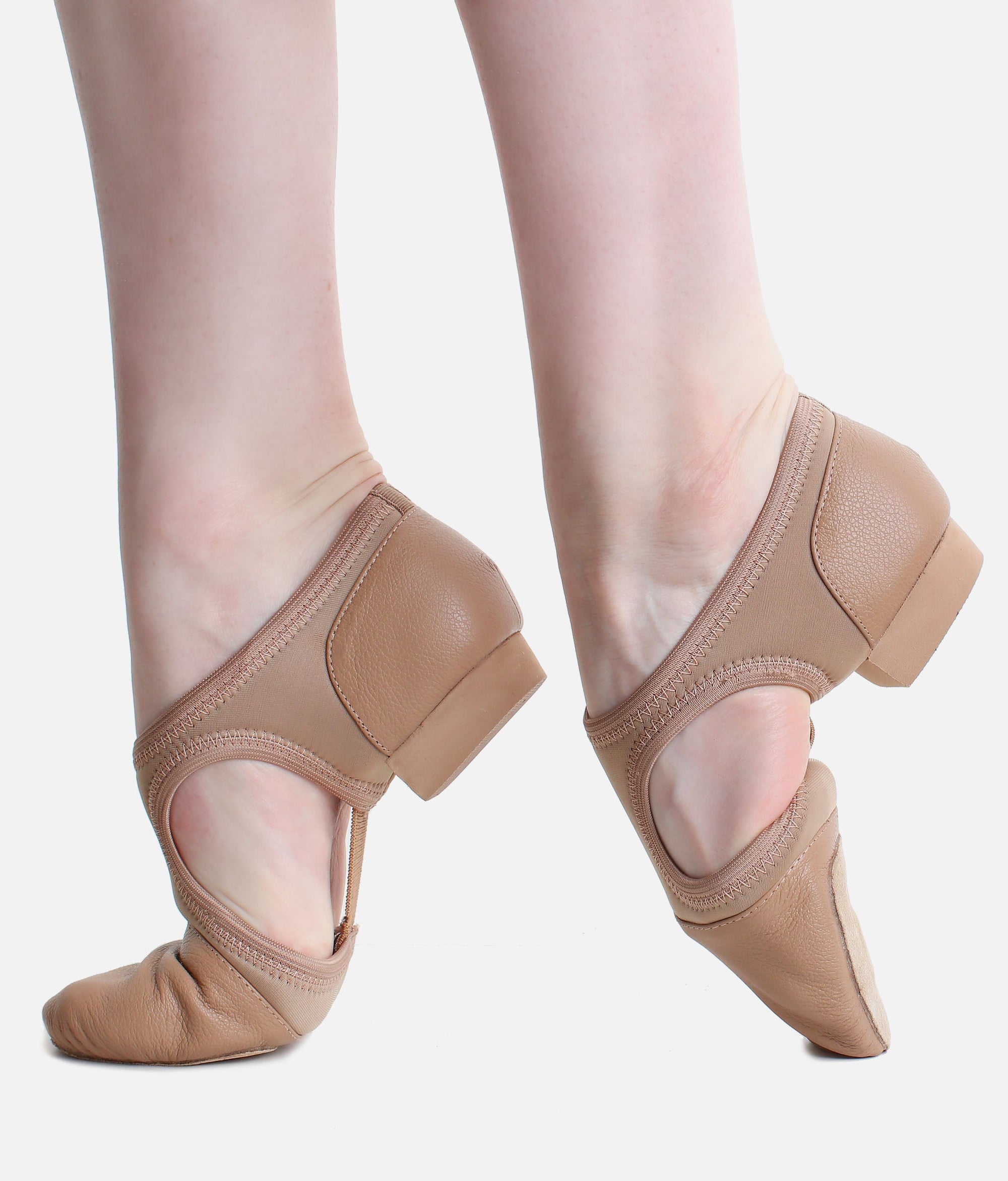 Cut-out Jazz Shoes - JZ 44L #caramel_1-UK