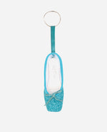 Sparkly Glitter Pointe Shoe Keyring - KCE01G 