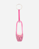 Sparkly Glitter Pointe Shoe Keyring - KCE01G 