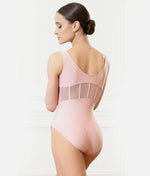 Mesh Detail Dance Leotard - LS47