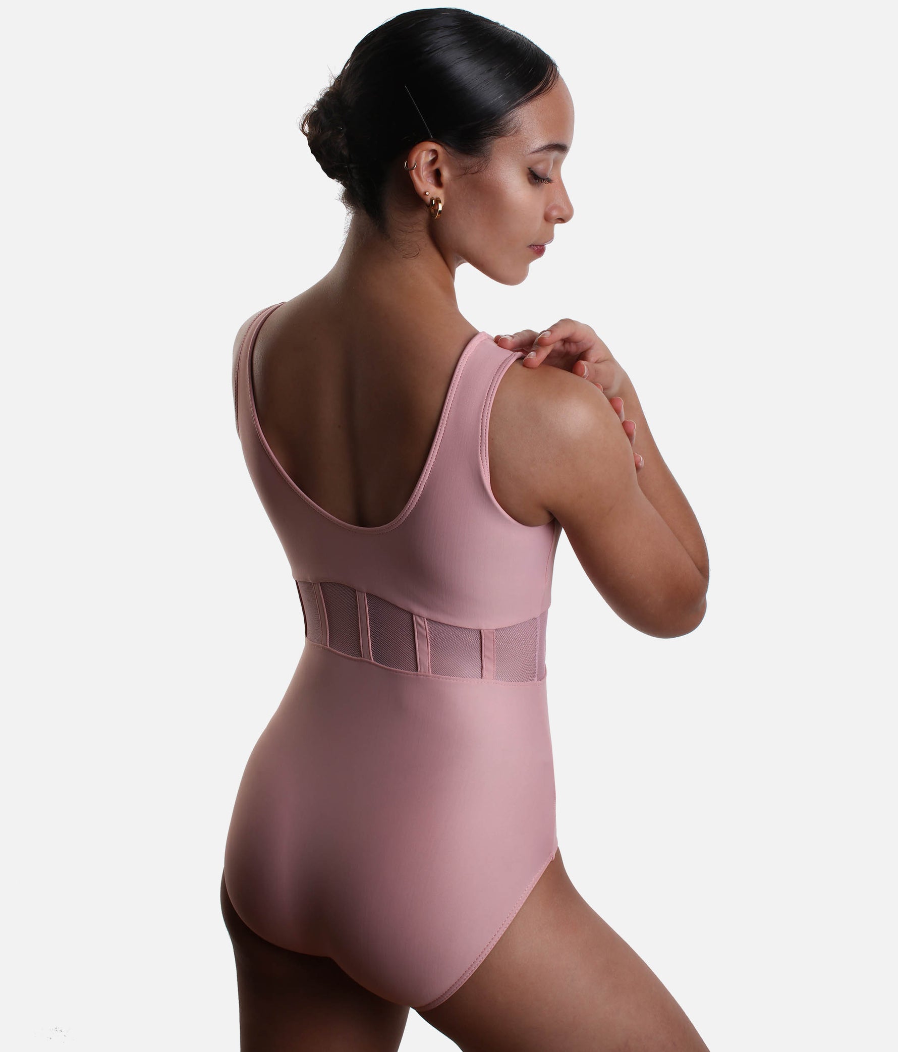 Mesh Detail Dance Leotard - LS47
