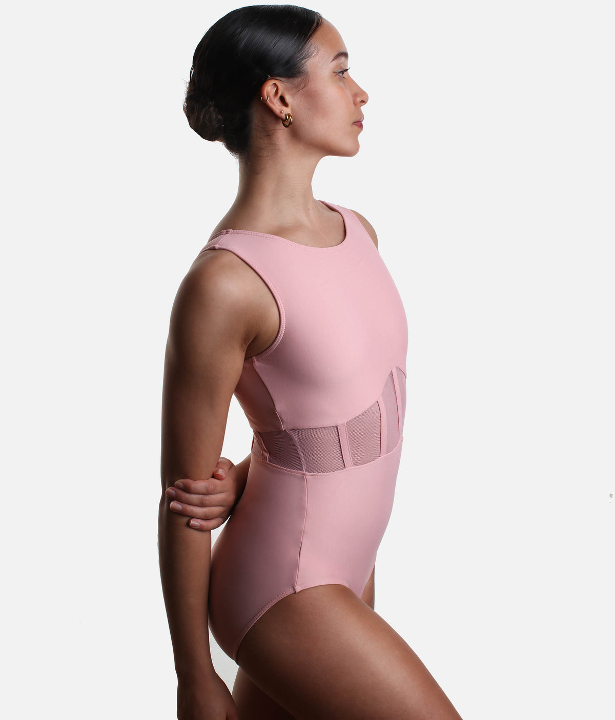 Mesh Detail Dance Leotard - LS47