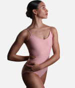 High-Waist Cutout Leotard, Strappy Back - LS49