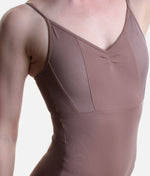 So Danca Luciana Sagioro Pinch Front Mesh Camisole Ballet Leotard – Nut | LS64