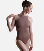 So Danca Luciana Sagioro High Neck Ballet Leotard with Mesh & Open Back – Nut | LS65