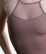 So Danca Luciana Sagioro Mesh Camisole Ballet Leotard, Cut-Out Back – Nut | LS68