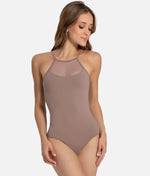 So Danca Luciana Sagioro Mesh Camisole Ballet Leotard, Cut-Out Back – Nut | LS68