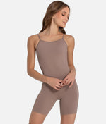 So Danca Luciana Sagioro Camisole Dance Biketard – Black & Nut | LS70 