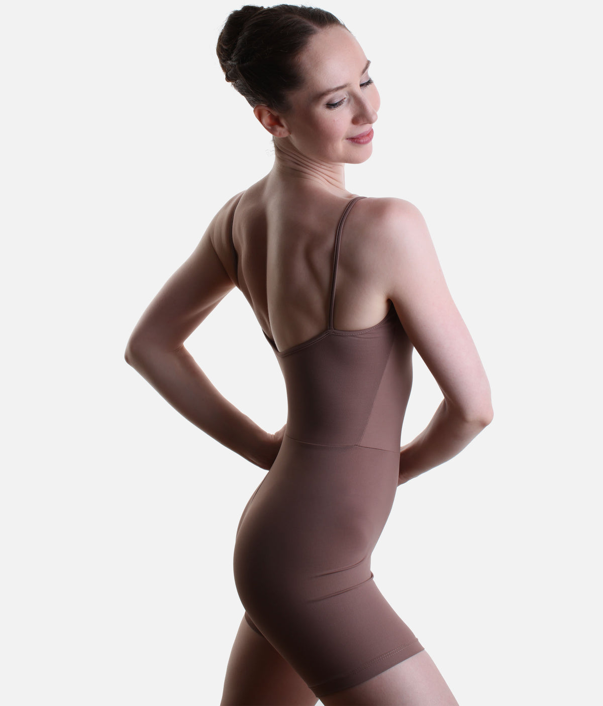 So Danca Luciana Sagioro Camisole Dance Biketard – Black & Nut | LS70 