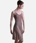 So Danca Luciana Sagioro Pull-On Mesh Ballet Skirt – Nut & Black | LS71 