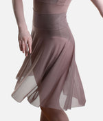 So Danca Luciana Sagioro Pull-On Mesh Ballet Skirt – Nut & Black | LS71 