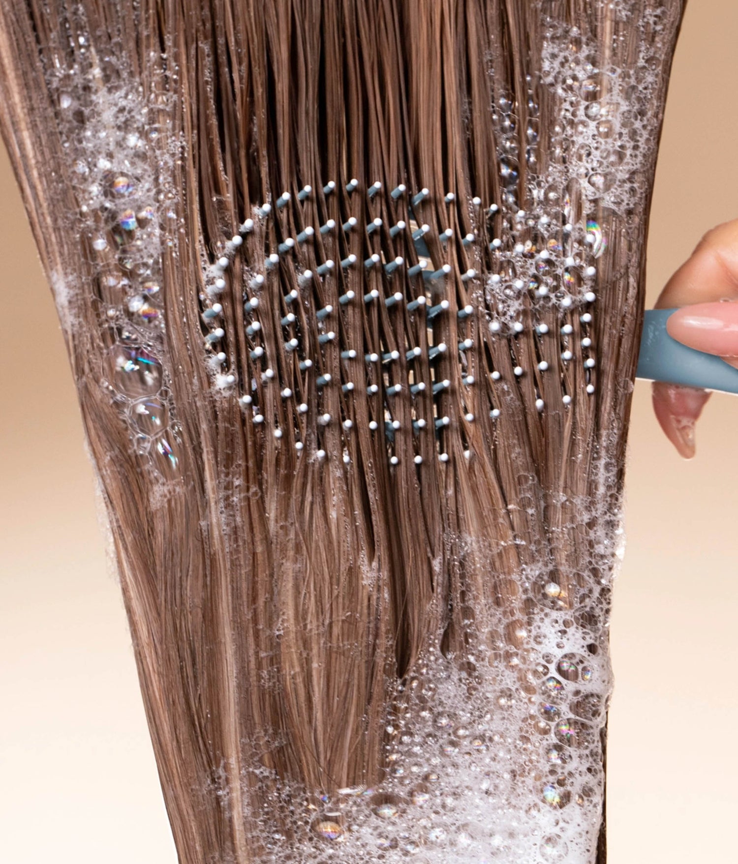 Mini Haze Blue Detangling Flexi Brush