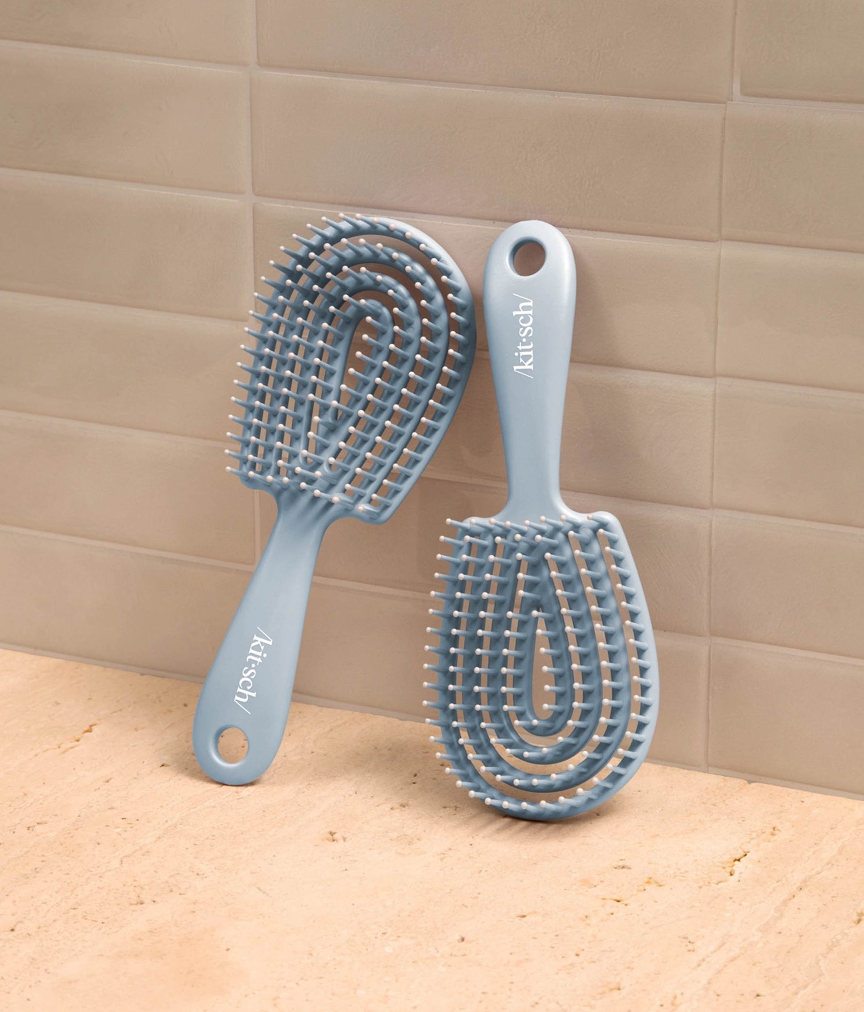 Mini Haze Blue Detangling Flexi Brush
