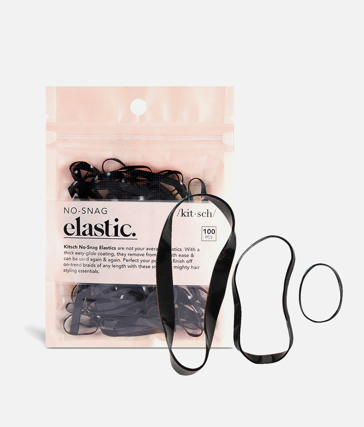 No-Snag Elastic Hair Ties - Strong, Secure & Damage-Free Hold 