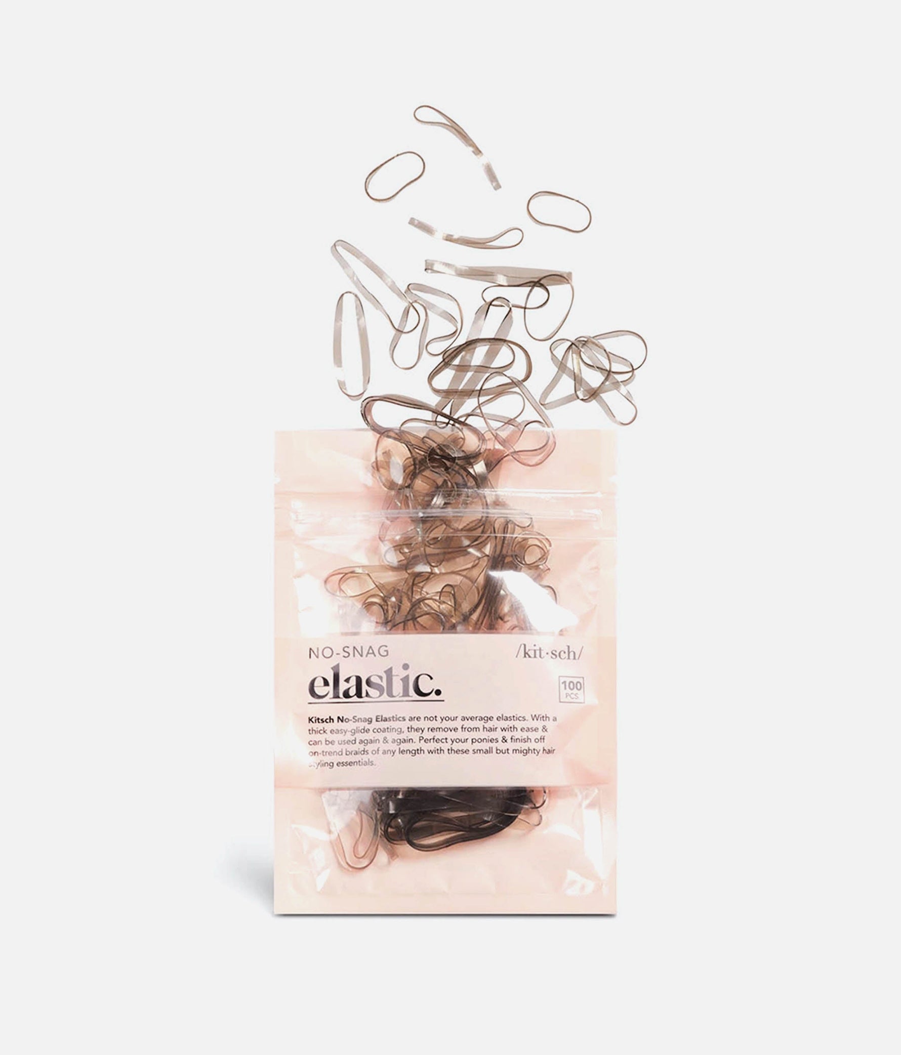 No-Snag Elastic Hair Ties - Strong, Secure & Damage-Free Hold 