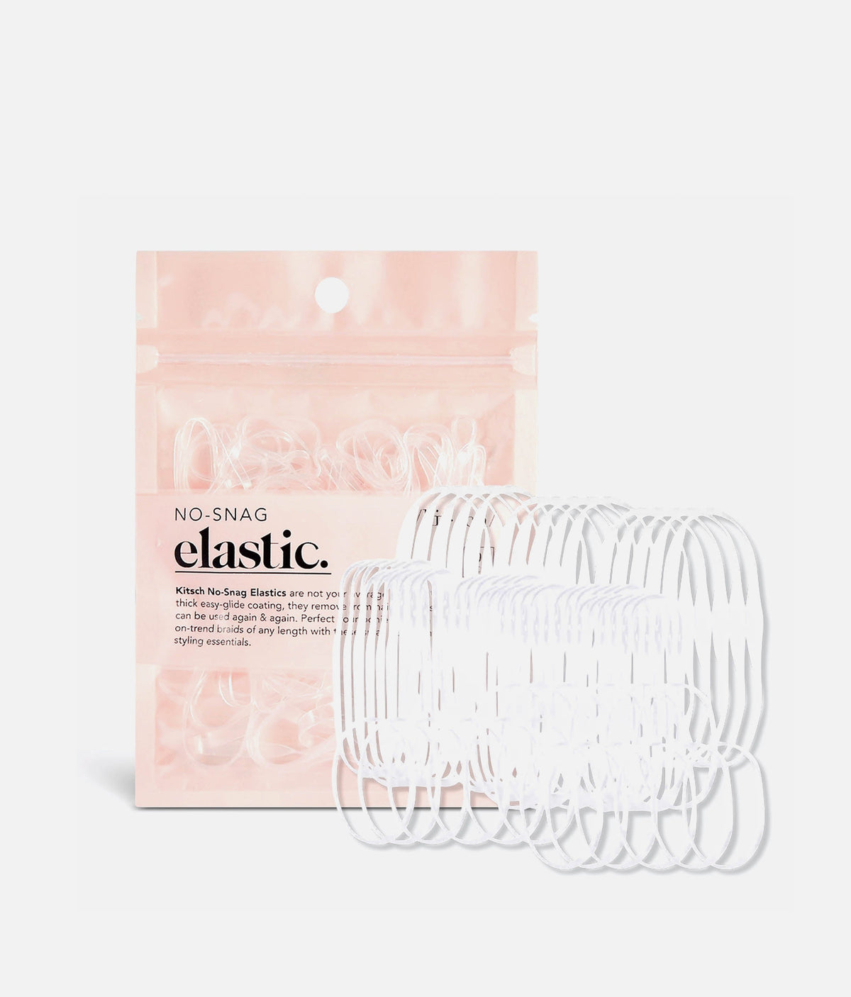 No-Snag Elastic Hair Ties - Strong, Secure & Damage-Free Hold 