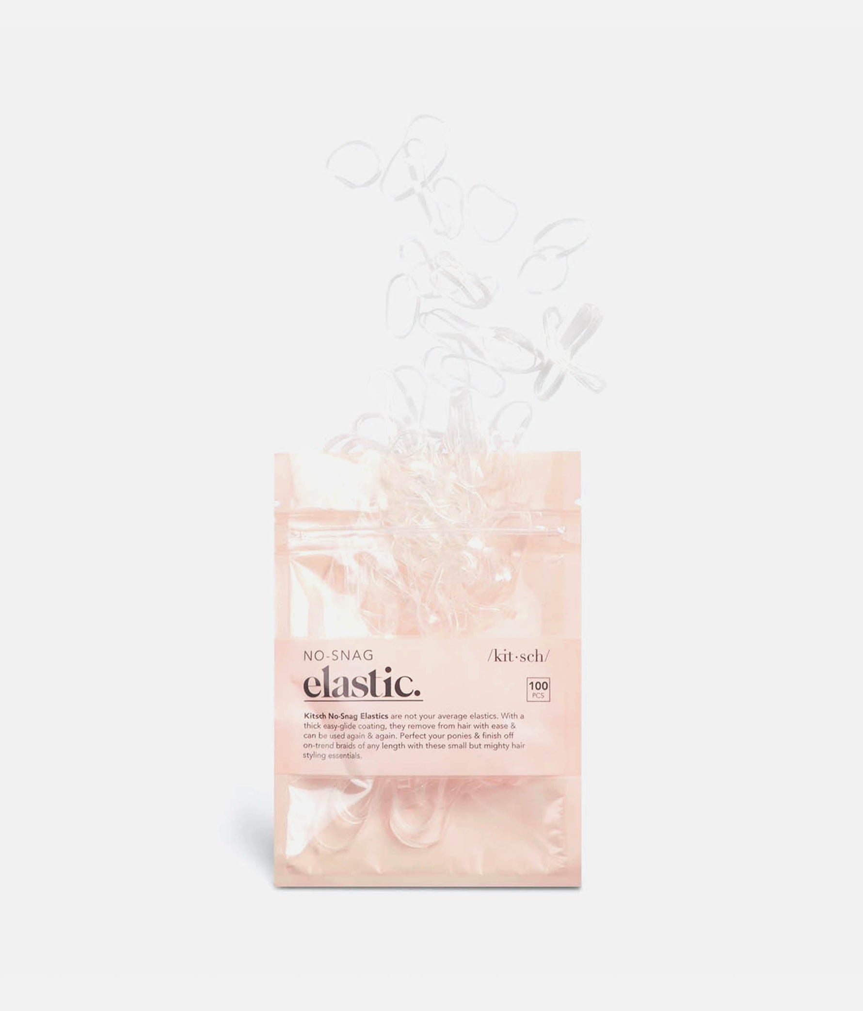 No-Snag Elastic Hair Ties - Strong, Secure & Damage-Free Hold. 