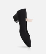 Childrens Canvas Ballet Character Shoes, Cuban Heel - RO14