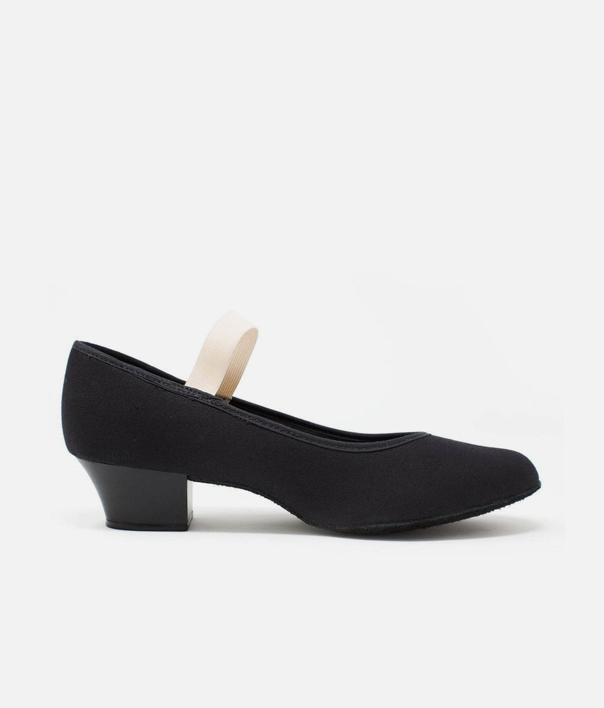 Childrens Canvas Ballet Character Shoes, Cuban Heel - RO14