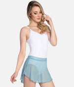 Versatile Pull-On Ballet Skirt, Above-the-Knee Mesh Design - RDE2498 