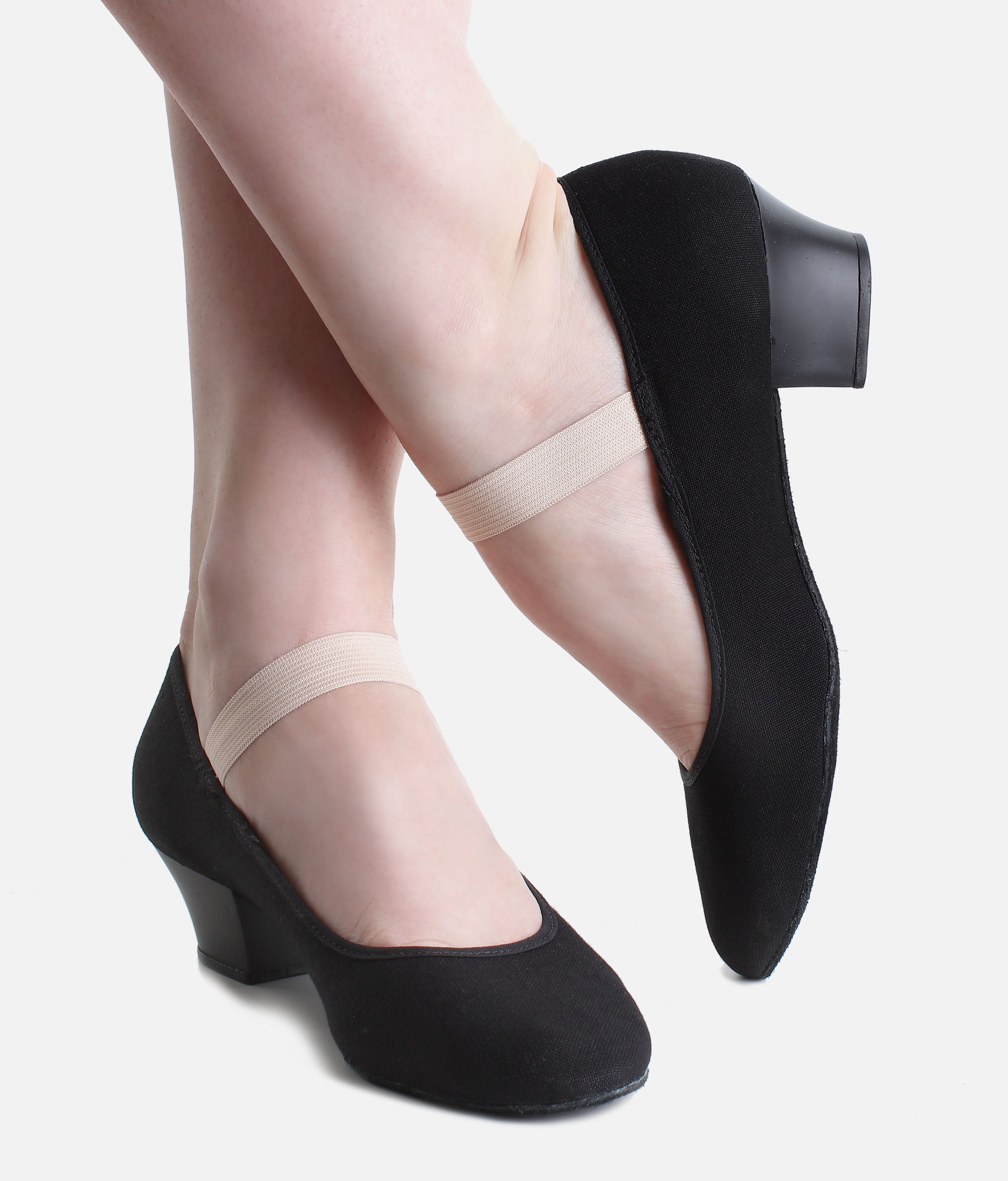 Cuban Heel Canvas Ballet Character Shoes - RO 14