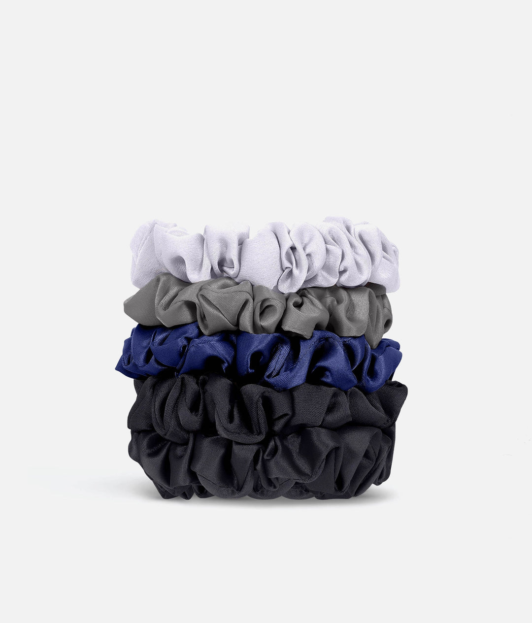 Satin Petite Scrunchies – Gentle, Stylish & Crease-Free #midnight_one