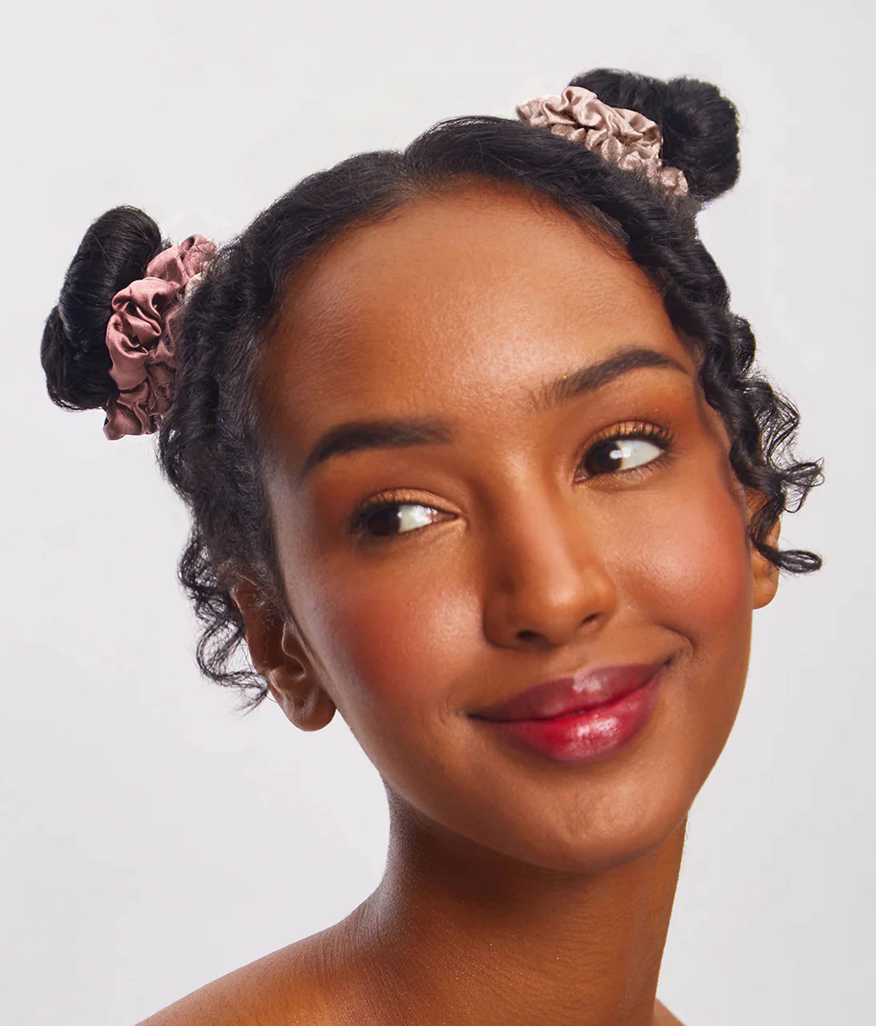 Ultra Petite Satin Scrunchies - 6 Neutral Shades 