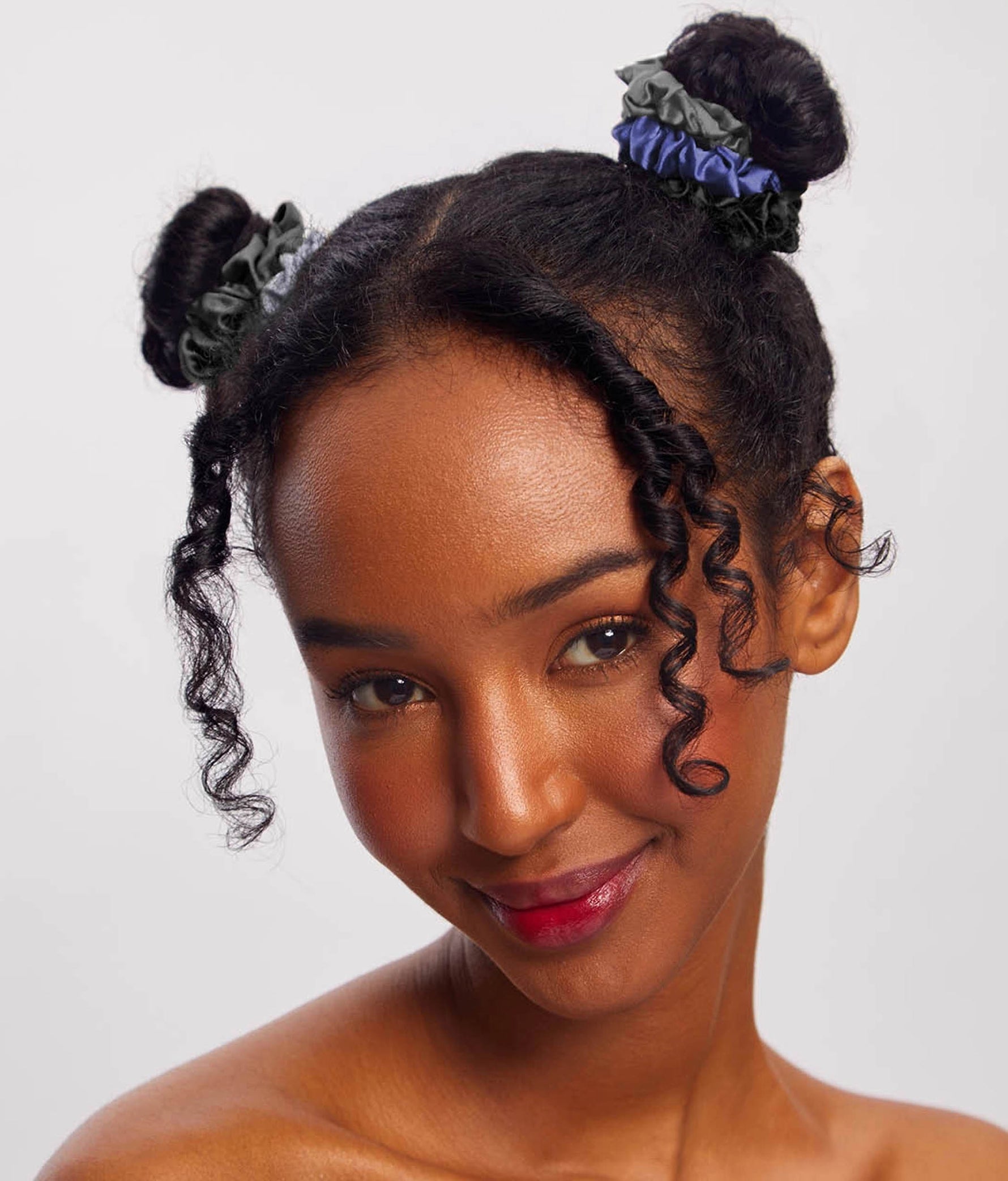 Satin Petite Scrunchies – Gentle, Stylish & Crease-Free 